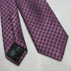 TED BAKER Heavy Silk Geometric Neck Tie